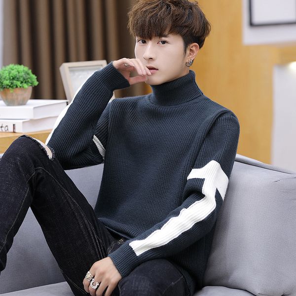 mens pullover sweaters 2019 winter new fashion high collar loose casual bottoming shirt student mens sweaters, White;black
mens pullover sweaters 2019 winter new fashion high collar loose casual bottoming shirt student mens sweaters, White;black