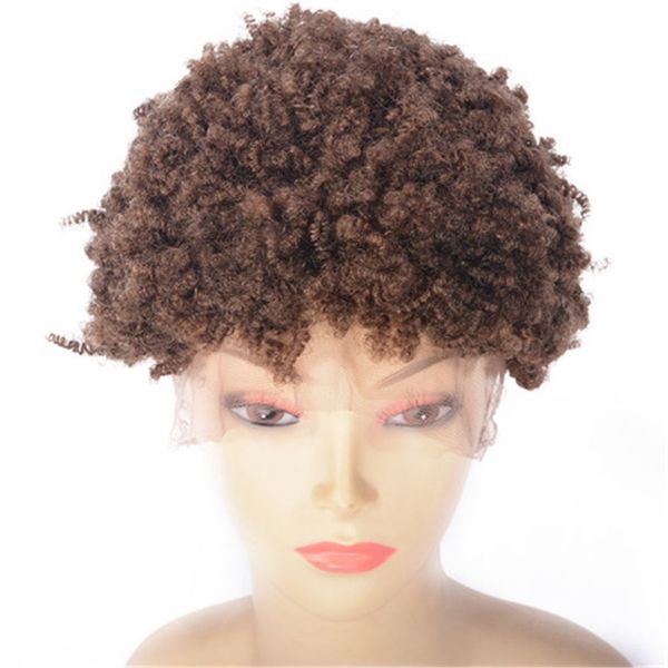 kinky curly wig 27# human hair lace front wig 6 inch glueless brazilian human hair wigs for women, Black;brown
kinky curly wig 27# human hair lace front wig 6 inch glueless brazilian human hair wigs for women, Black;brown