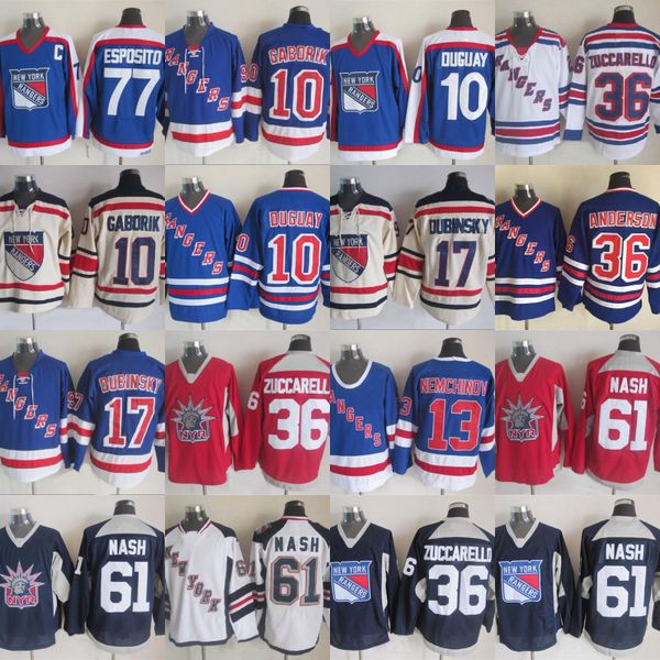 36 Mats Zuccarello New York Rangers Jersey 10 Ron Duguay 61 Rick Nash 77 Phil Esposito 17 Dubinsky 13 Sergei Nemchinov Hockey Jersey
36 Mats Zuccarello New York Rangers Jersey 10 Ron Duguay 61 Rick Nash 77 Phil Esposito 17 Dubinsky 13 Sergei Nemchinov Hockey Jersey
