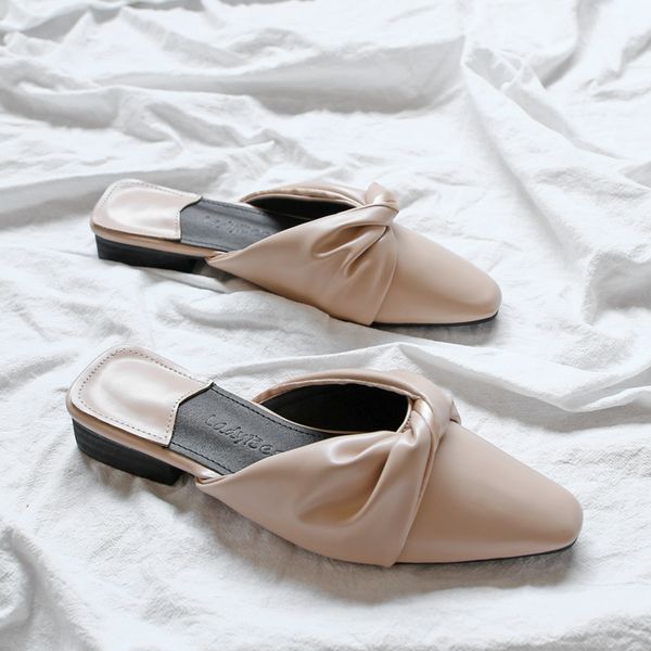 design bow knot leather mules shoes women outside slippers summer square toe platform sandals woman beach slides, Black
design bow knot leather mules shoes women outside slippers summer square toe platform sandals woman beach slides, Black