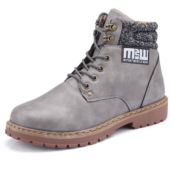 autumn and winter new men's boots wild men's large size boots high to help old shoes, Black
autumn and winter new men's boots wild men's large size boots high to help old shoes, Black