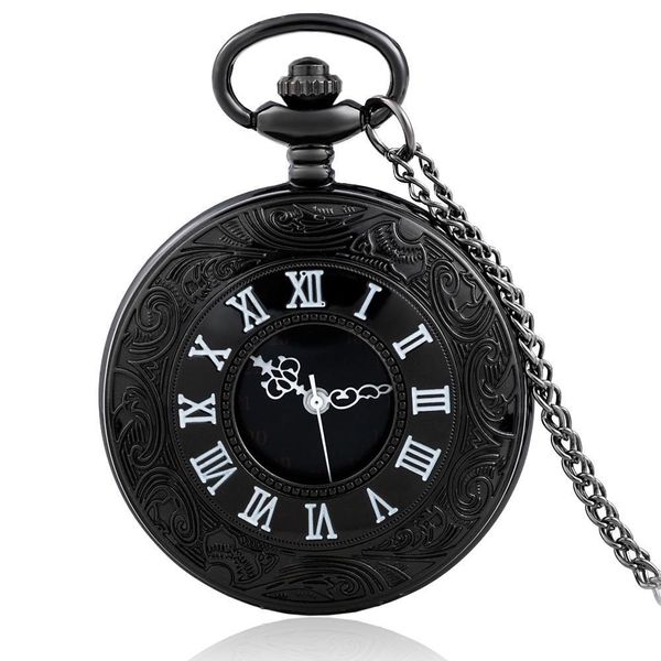 Black Color Hollow Pocket Watch Theme Full Hunter Quartz Engraved Fob Retro Pendant Pocket Watch Chain Gift
Black Color Hollow Pocket Watch Theme Full Hunter Quartz Engraved Fob Retro Pendant Pocket Watch Chain Gift
