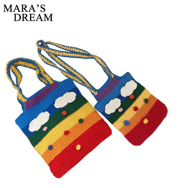 mara's dream 2020 new summer rainbow bag girl heart woven bag niche wool knitted shoulder messenger
mara's dream 2020 new summer rainbow bag girl heart woven bag niche wool knitted shoulder messenger