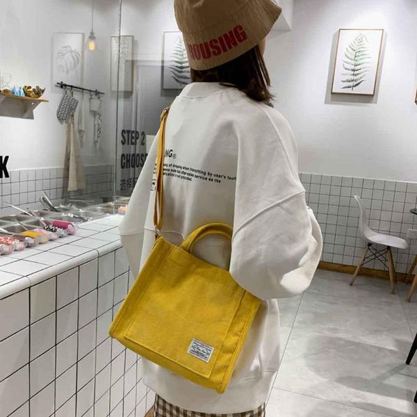 women's simple canvas bag corduroy handbag fashion casual shoulder messenger bag bolsas feminina#py
women's simple canvas bag corduroy handbag fashion casual shoulder messenger bag bolsas feminina#py