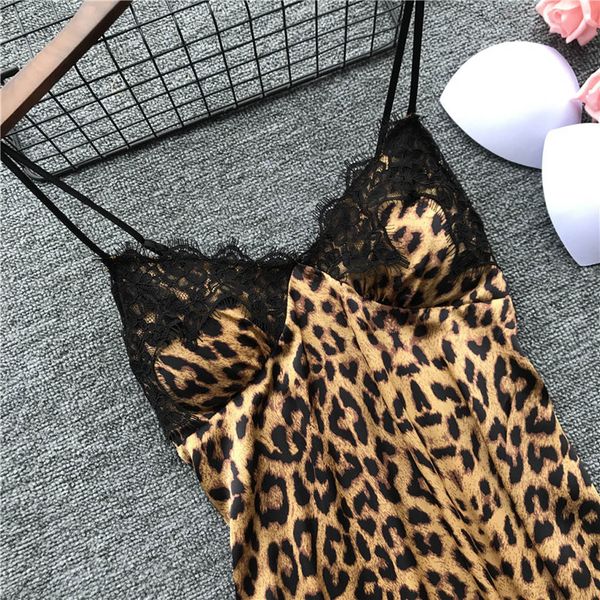 lingerie leopard pajamas women nightdress lace silk pajama ladies nightwear pijama mujer pyjama with chest pad #w, Black;red
lingerie leopard pajamas women nightdress lace silk pajama ladies nightwear pijama mujer pyjama with chest pad #w, Black;red