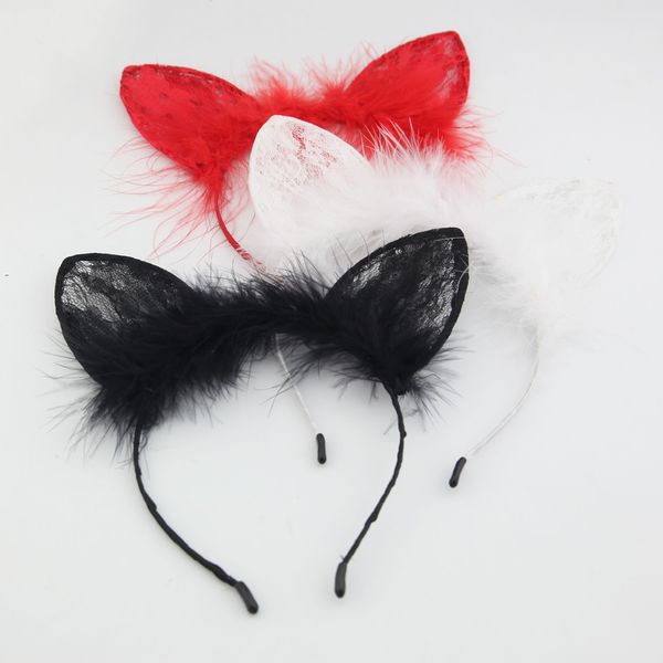 girls woman cat hair band animal ear headbands lace feather hair accessory wedding prom party cosplay costume head wear
girls woman cat hair band animal ear headbands lace feather hair accessory wedding prom party cosplay costume head wear