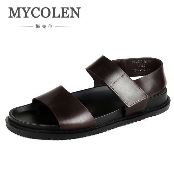 mycolen genuine leather men solid men casual summer sandals beach sandals daily shoes erkek sandalet, Black
mycolen genuine leather men solid men casual summer sandals beach sandals daily shoes erkek sandalet, Black