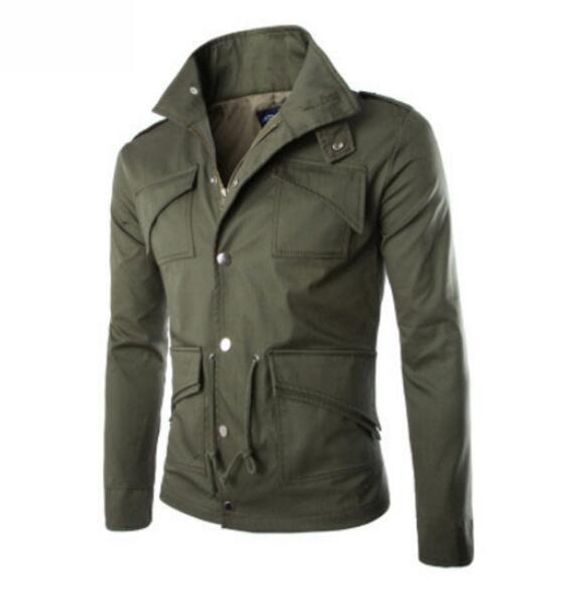 new high-quality jacket british style temperament slim large size mens jackets army multi-pocket cotton jacket, Black;brown
new high-quality jacket british style temperament slim large size mens jackets army multi-pocket cotton jacket, Black;brown