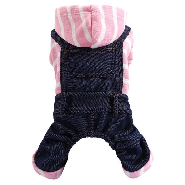new pet pink and white stripes four-legged bib pants fashion cat dog clothing dog jumpsuit puppy clothes hoodie
new pet pink and white stripes four-legged bib pants fashion cat dog clothing dog jumpsuit puppy clothes hoodie