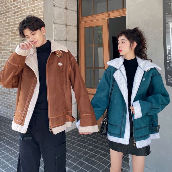 fashion short loose fur all-in-one motorcycle lovers jacket winter winter korean new men thick lamb fur jacket, Black
fashion short loose fur all-in-one motorcycle lovers jacket winter winter korean new men thick lamb fur jacket, Black