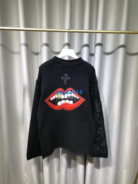 high end женщины девушки негабаритных вязать свитер губы крест патч шаблон круглый вырез с длинным рукавом блузка рубашка трикотаж мода диза, White;black
high end женщины девушки негабаритных вязать свитер губы крест патч шаблон круглый вырез с длинным рукавом блузка рубашка трикотаж мода диза, White;black