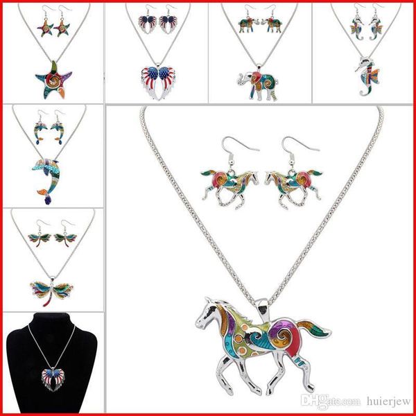 pretty necklace sets enamel horse elephant crab starfish necklace earrings jewelry sets pendants for women silver plated enamel jewelry set
pretty necklace sets enamel horse elephant crab starfish necklace earrings jewelry sets pendants for women silver plated enamel jewelry set