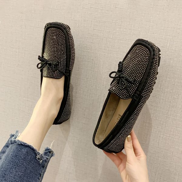slip on shoes for women all-match casual female sneakers crystal flats loafers with fur square toe shallow mouth women's, Black
slip on shoes for women all-match casual female sneakers crystal flats loafers with fur square toe shallow mouth women's, Black