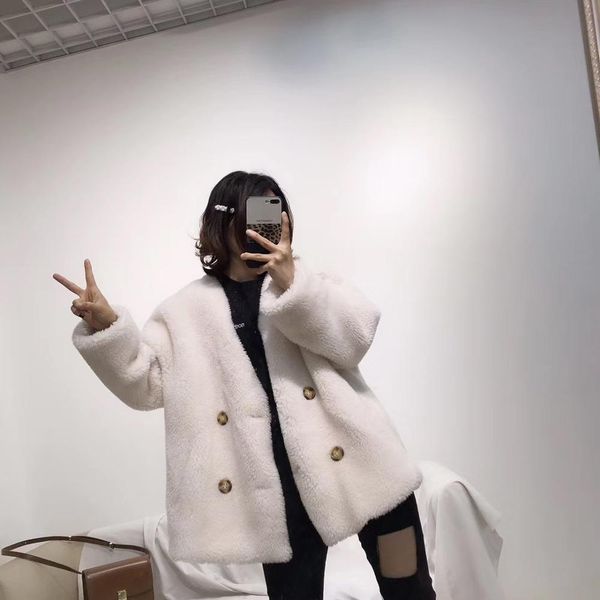 women's fur & faux 2021 bffur loose style women woolen coats winter female real wool coat customized warm fashion jacket genuine leathe, Black
women's fur & faux 2021 bffur loose style women woolen coats winter female real wool coat customized warm fashion jacket genuine leathe, Black