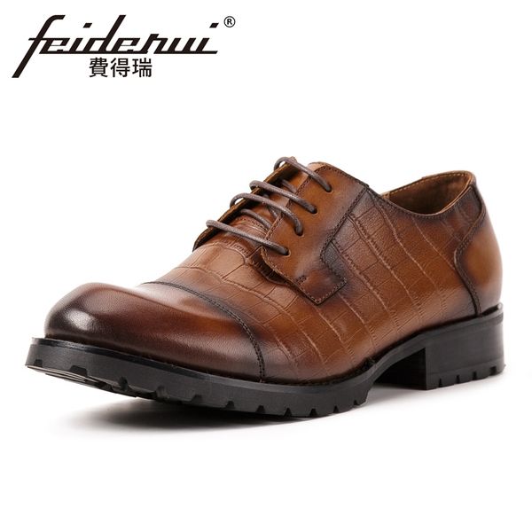 new fashion genuine leather men's handmade business footwear round toe derby man formal dress platform office shoes kud290, Black
new fashion genuine leather men's handmade business footwear round toe derby man formal dress platform office shoes kud290, Black
