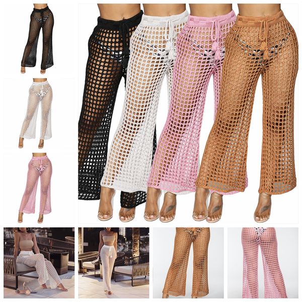 2019 european solid color casual ladies hollow beach trousers waist with knit pants, support mixed batch, Black;white
2019 european solid color casual ladies hollow beach trousers waist with knit pants, support mixed batch, Black;white