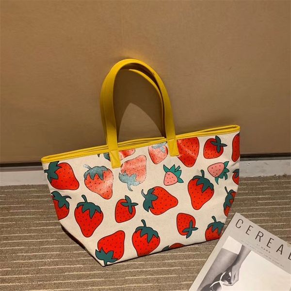 women 2020 new fashion strawberry print canvas bag large capacity casual totes summer shoulder shopping bag women handbags
women 2020 new fashion strawberry print canvas bag large capacity casual totes summer shoulder shopping bag women handbags