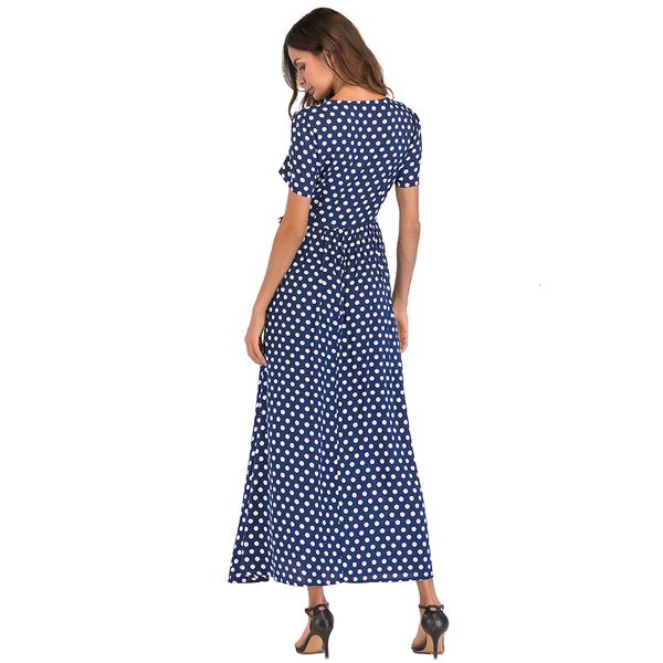 women clothes women designer dresses dot women maxi long dress lady summer dresses 2019 short sleeve high waist dress designer clothes, Black;gray
women clothes women designer dresses dot women maxi long dress lady summer dresses 2019 short sleeve high waist dress designer clothes, Black;gray