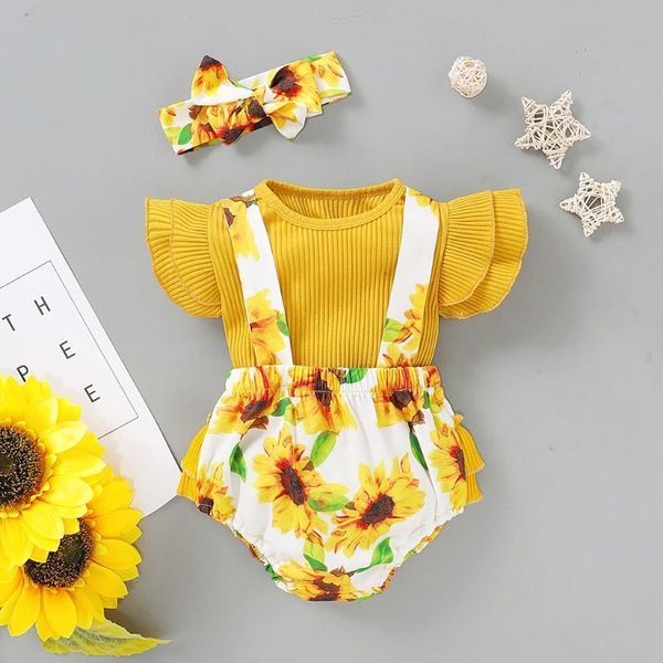 3шт подсолнечное baby girl одежда для новорожденных infant ребёнки желтая футболка flare рукавом + boho suspender шорты костюмы, White
3шт подсолнечное baby girl одежда для новорожденных infant ребёнки желтая футболка flare рукавом + boho suspender шорты костюмы, White