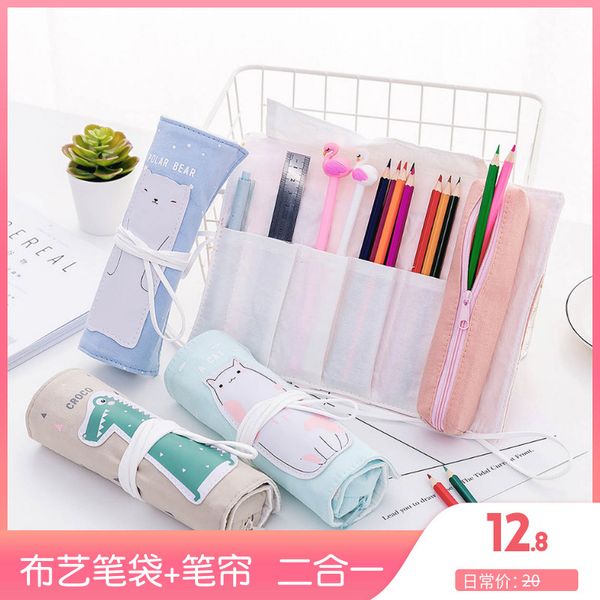 cute cartoon animal unicorn crocodile canvas pen wrap roll pencil bag cosmetic brush pen storage stationery school supply girl
cute cartoon animal unicorn crocodile canvas pen wrap roll pencil bag cosmetic brush pen storage stationery school supply girl