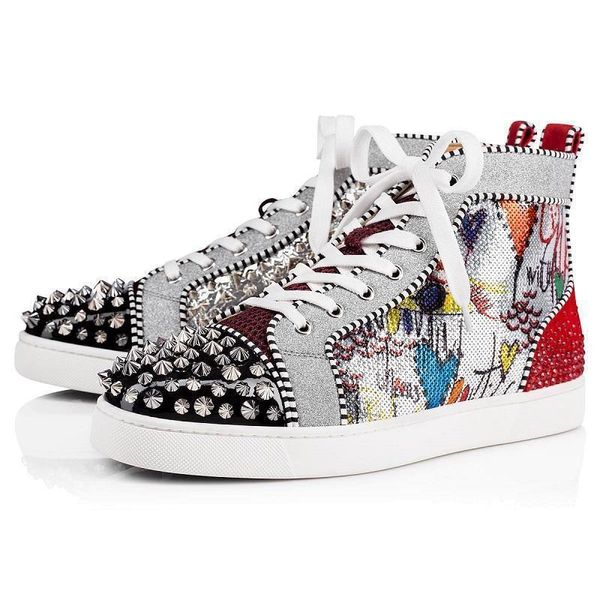 red bottoms men women fashion shoes spikes high sneakers black white glitter leather suede mens flats casual shoe jogging walkingj23
red bottoms men women fashion shoes spikes high sneakers black white glitter leather suede mens flats casual shoe jogging walkingj23