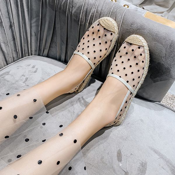 polka dot mesh knitted fishermans shoes women breath slip on flats espadrilles sew dots lace cane loafers femme over size43, Black
polka dot mesh knitted fishermans shoes women breath slip on flats espadrilles sew dots lace cane loafers femme over size43, Black