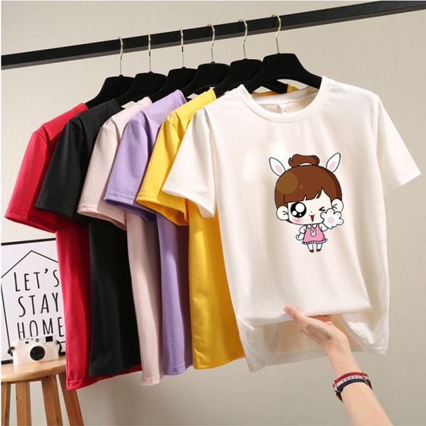 summer fashion women cartoon print tee female casual elegant t shirt cute printed ladies elegant o neck short sleeve shirts, White
summer fashion women cartoon print tee female casual elegant t shirt cute printed ladies elegant o neck short sleeve shirts, White