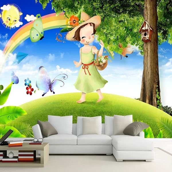 custom large mural 3d wallpaper cartoon lawn trees girl butterfly child bedroom mural tv back wall decor deep 5d embossed
custom large mural 3d wallpaper cartoon lawn trees girl butterfly child bedroom mural tv back wall decor deep 5d embossed