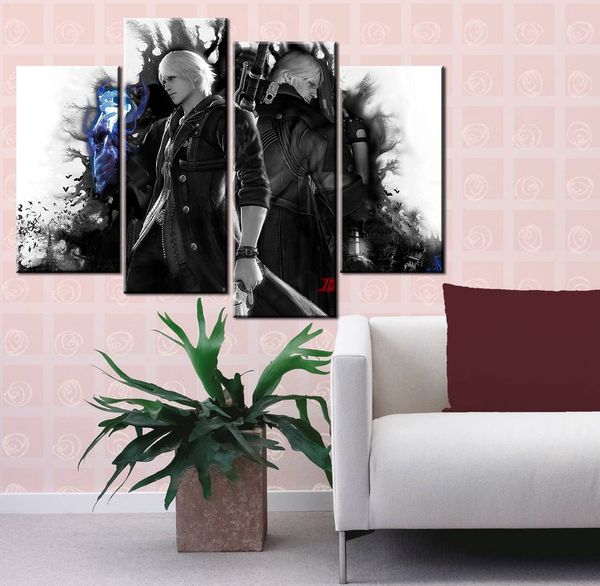 4pcs/set unframed devil may cry vergil and dante black hd print on canvas wall art picture for home and living room decor
4pcs/set unframed devil may cry vergil and dante black hd print on canvas wall art picture for home and living room decor