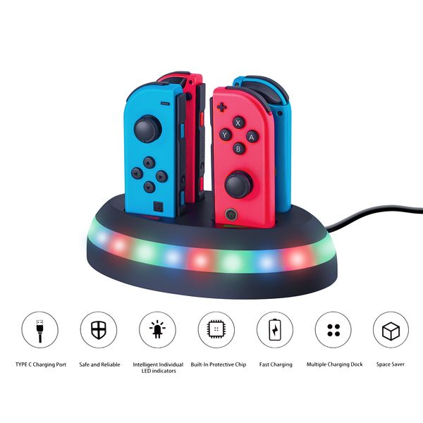мобильный геймпад для переключателя joy зэка gamepad зарядных аксессуары 4-портового luminous gamepad зарядного устройство для мобильных гей
мобильный геймпад для переключателя joy зэка gamepad зарядных аксессуары 4-портового luminous gamepad зарядного устройство для мобильных гей