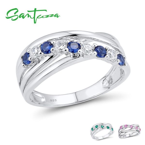 santuzza silver ring for women 925 sterling silver fashion round rings for women blue pink green ring party jewelry, Golden;silver
santuzza silver ring for women 925 sterling silver fashion round rings for women blue pink green ring party jewelry, Golden;silver