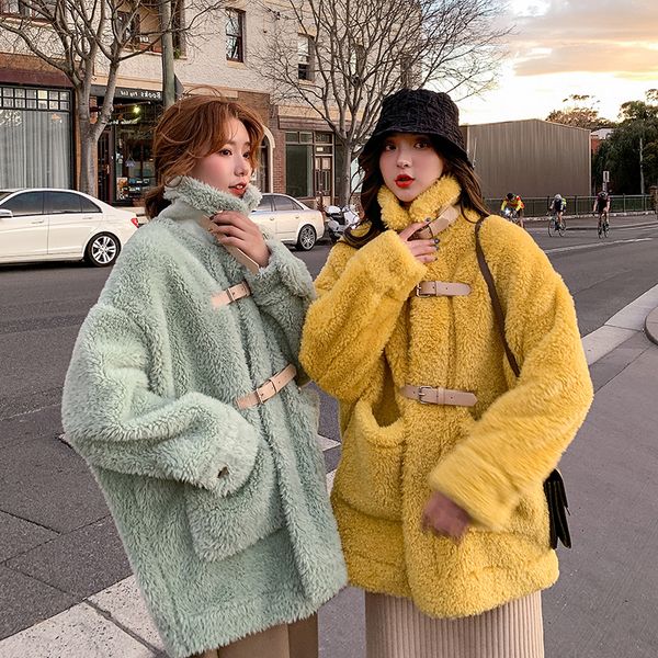 p shoot lambs wool coat women's fur new style autumn and winter korean-style short overcoat loose-fit berber fleece fas, Blue;black
p shoot lambs wool coat women's fur new style autumn and winter korean-style short overcoat loose-fit berber fleece fas, Blue;black