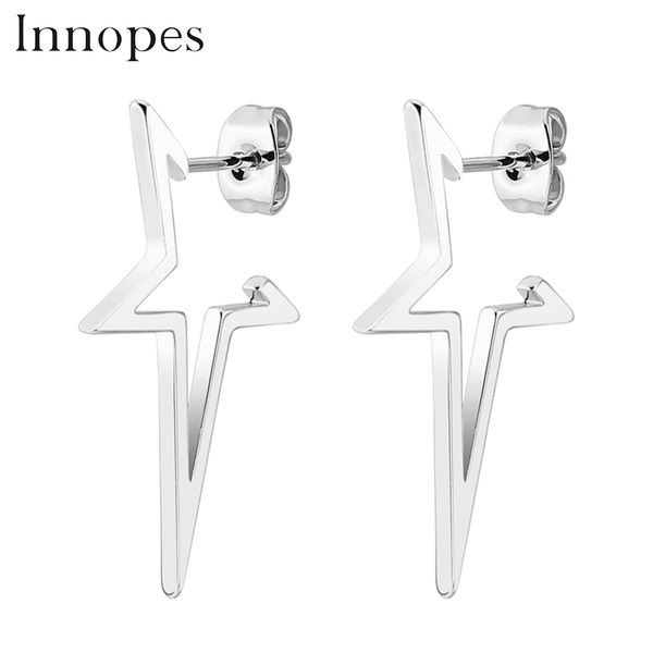 innopes korean creative design gold star earrings individuality geometric irregular circle square stud earring for women man, Golden;silver
innopes korean creative design gold star earrings individuality geometric irregular circle square stud earring for women man, Golden;silver