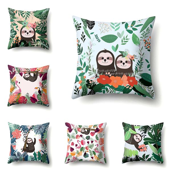 creative sloth forest leaves funny cushion covers 45x45cm home office sofa waist pillow covers polyester pillowcase
creative sloth forest leaves funny cushion covers 45x45cm home office sofa waist pillow covers polyester pillowcase