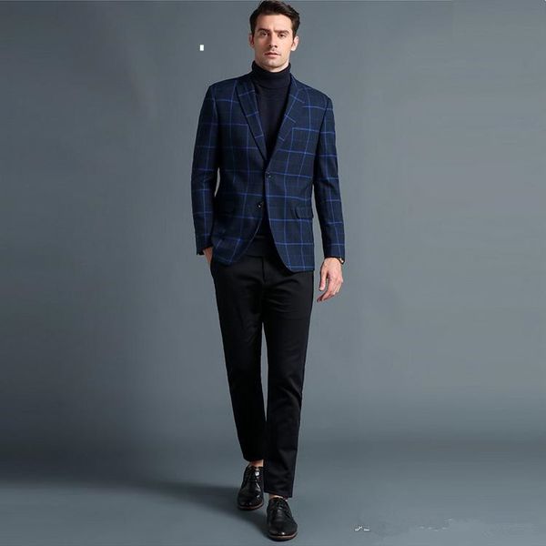 new fall men suits for wedding plaid two button peaked lapel groom wear tuxedos only one jacket prom party blazer suit 735, Black;gray
new fall men suits for wedding plaid two button peaked lapel groom wear tuxedos only one jacket prom party blazer suit 735, Black;gray
