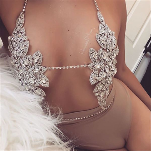 mydaner fashion jewelry boho luxury crystal rhinestone flowers body statement necklace bra chains summer brassiere women, Silver
mydaner fashion jewelry boho luxury crystal rhinestone flowers body statement necklace bra chains summer brassiere women, Silver