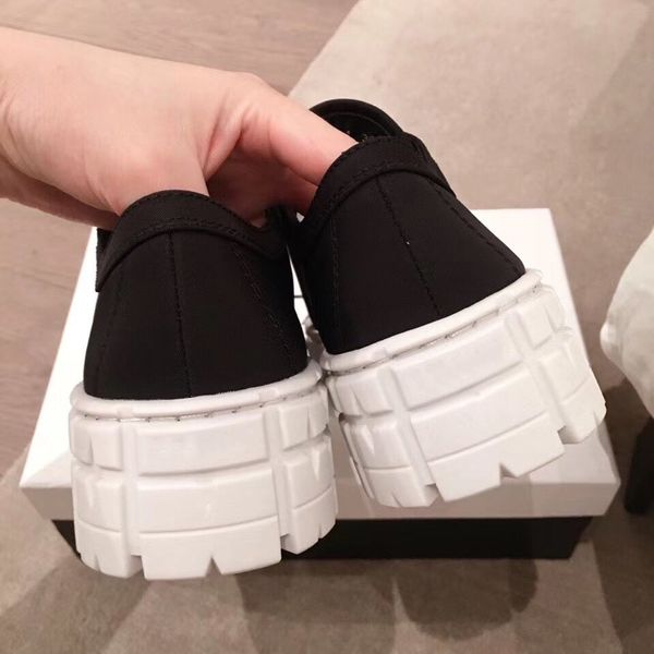 cake 5a rubber platform inspired women shoes double wheel nylon gabardine sneakers 50 mm rubber sole removable leather-covere, Black
cake 5a rubber platform inspired women shoes double wheel nylon gabardine sneakers 50 mm rubber sole removable leather-covere, Black