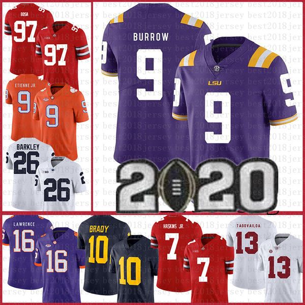 lsu tigers jersey burrow clemson joe 16 trevor lawrence 9 travis etienne jr. ncaa american football jerseys tom brady men's purple, Black
lsu tigers jersey burrow clemson joe 16 trevor lawrence 9 travis etienne jr. ncaa american football jerseys tom brady men's purple, Black