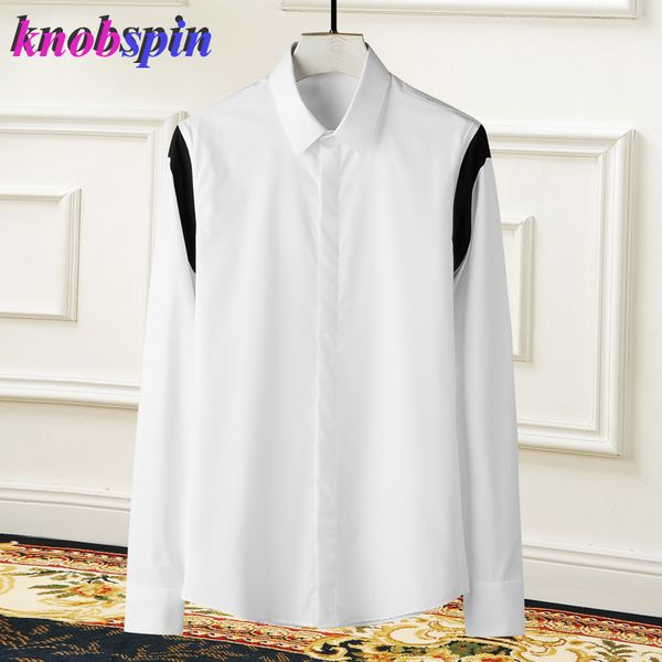shoulder color matching fashion men shirt brand long sleeve chemise homme concise slim camisa social masculina workwear shirts, White;black
shoulder color matching fashion men shirt brand long sleeve chemise homme concise slim camisa social masculina workwear shirts, White;black