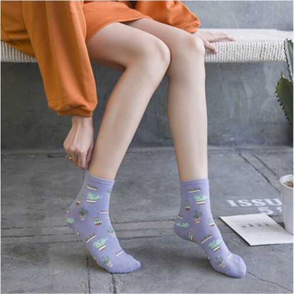 2019 new women cotton plain jacquard cactus fresh and simple wild ladies trend harajuku comfortable socks four seasons dropship, Black;white
2019 new women cotton plain jacquard cactus fresh and simple wild ladies trend harajuku comfortable socks four seasons dropship, Black;white