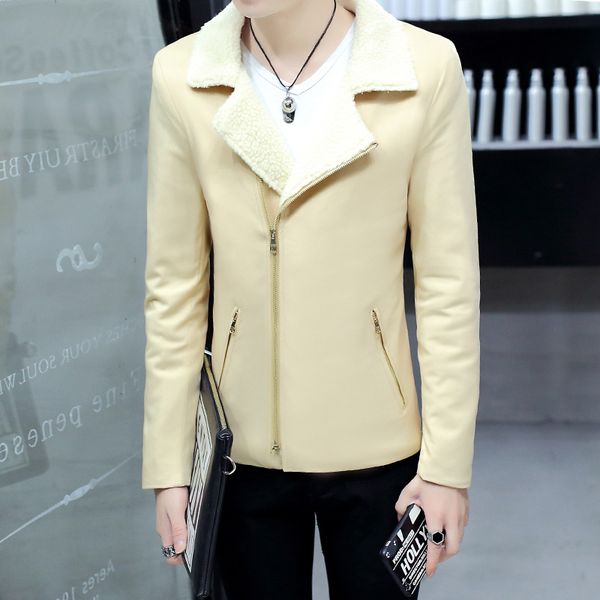 fall and winter clothes berber fleece fold-down collar cotton-padded clothes young men's short cotton-padded jacket brushed and, Black
fall and winter clothes berber fleece fold-down collar cotton-padded clothes young men's short cotton-padded jacket brushed and, Black