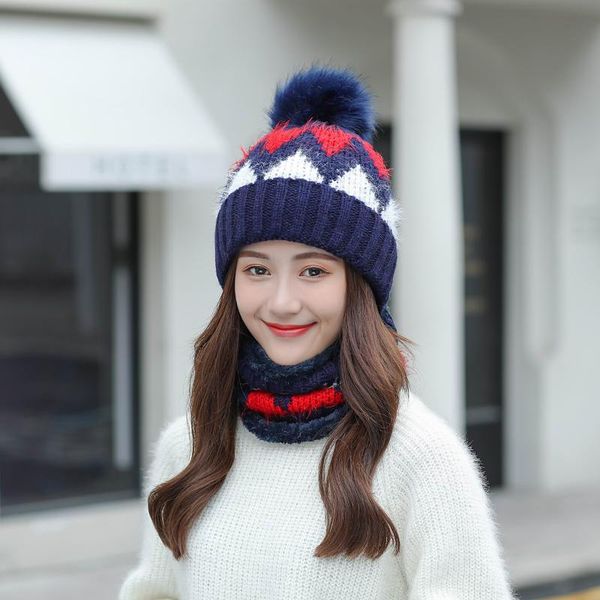 2020 autumn winter women's hat set knitted wool warm cap scarf thick windproof balaclava hat scarf set for girls, Blue;gray
2020 autumn winter women's hat set knitted wool warm cap scarf thick windproof balaclava hat scarf set for girls, Blue;gray