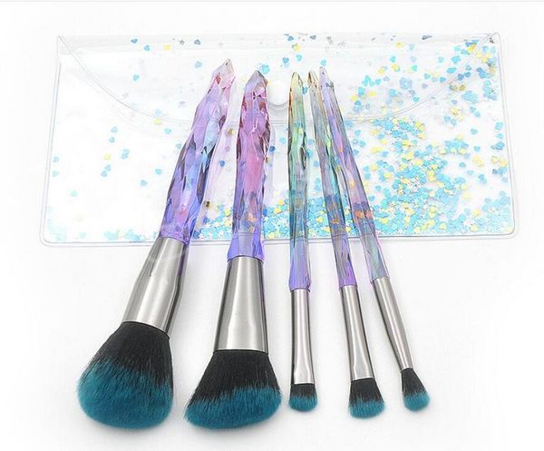 5pcs makeup brush set crystal diamond transparent handle makeup brush set with pvc portable packaging beauty makeup tool 20sets/lot dhl
5pcs makeup brush set crystal diamond transparent handle makeup brush set with pvc portable packaging beauty makeup tool 20sets/lot dhl