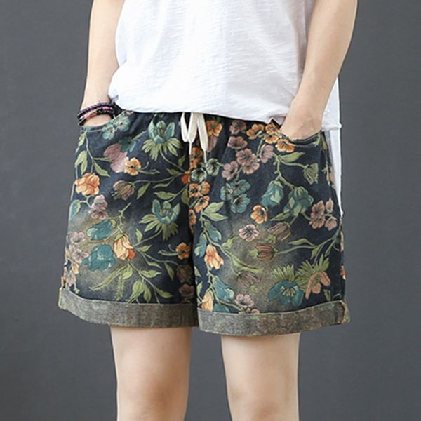 womens jeans denim shorts print floral retro vintage fashion casual for summer az22641716, Blue
womens jeans denim shorts print floral retro vintage fashion casual for summer az22641716, Blue