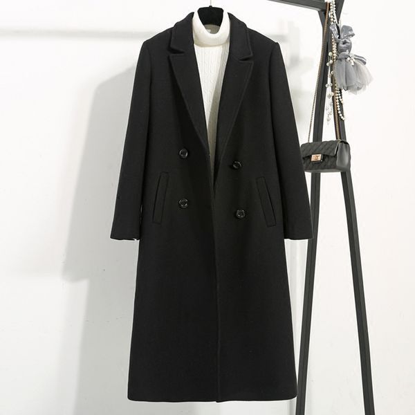 winter jacket women long thick wool coat women 2colors 2018 new arrival plus size, Black
winter jacket women long thick wool coat women 2colors 2018 new arrival plus size, Black