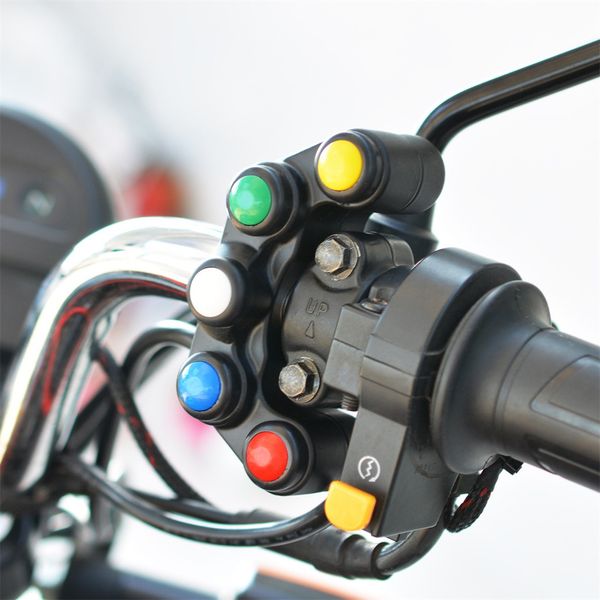 universal hight quality durable aluminum 5 button motorcycle switch waterproof 22mm handlebar fog lights switch #30
universal hight quality durable aluminum 5 button motorcycle switch waterproof 22mm handlebar fog lights switch #30