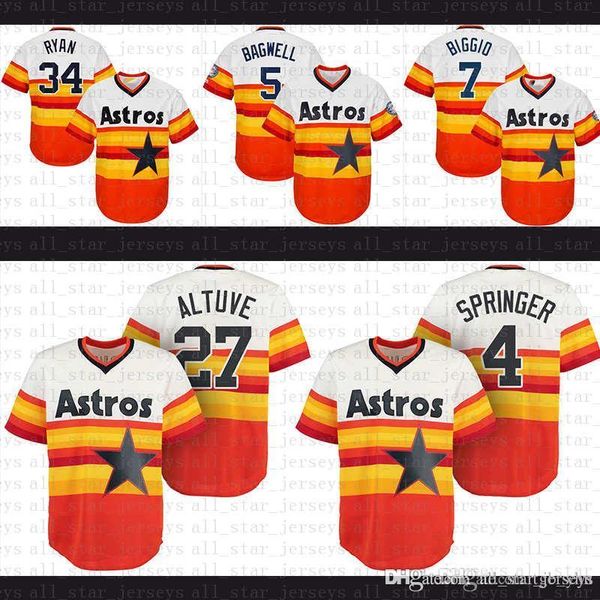 MENS Astros Baseball Jersey Houston 5 Jeff Bagwell 7 Craig Biggio 34 Nolan Ryan 27 Jose Altuve Springer Correa Verlander Mesh Cool Base
MENS Astros Baseball Jersey Houston 5 Jeff Bagwell 7 Craig Biggio 34 Nolan Ryan 27 Jose Altuve Springer Correa Verlander Mesh Cool Base