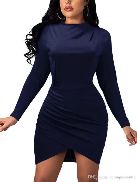 womens new dresses solid color casual dress round neck long sleeve dress design natural dress, Black;gray
womens new dresses solid color casual dress round neck long sleeve dress design natural dress, Black;gray
