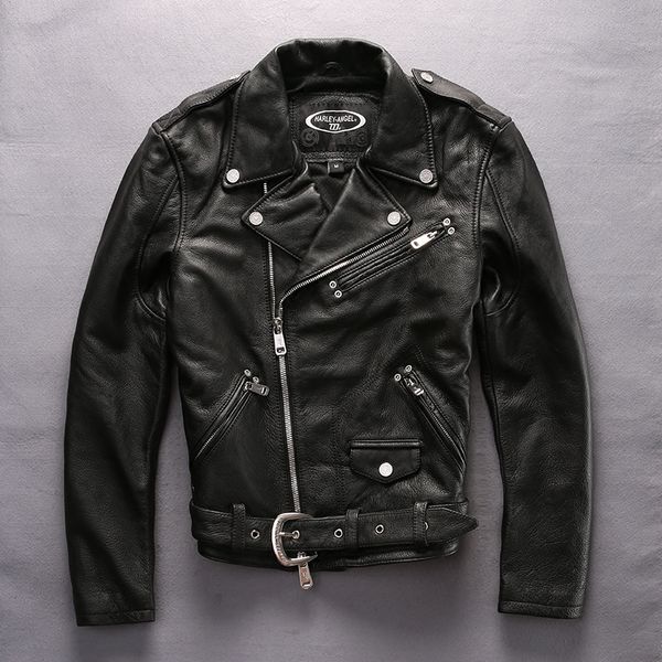 angel 2017 new arrival motorcycle genuine leather jacket men turn-down collar cowskin men's biker jacket black coat
angel 2017 new arrival motorcycle genuine leather jacket men turn-down collar cowskin men's biker jacket black coat