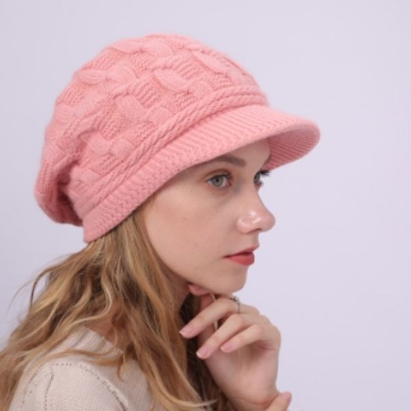 new european fashion solid color plus velvet warm rabbit wool hats women's cross autumn and winter knitting beanie wholesales, Blue;gray
new european fashion solid color plus velvet warm rabbit wool hats women's cross autumn and winter knitting beanie wholesales, Blue;gray